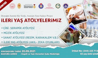 İleri Yaş Atölyeleri’nde Başvurular Başlıyor!