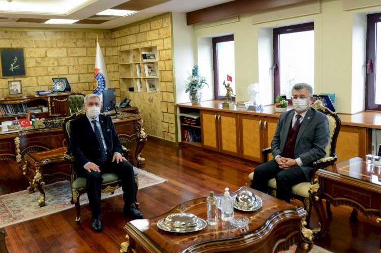 Kahramanmaraş Milletvekili Sefer Aycan Üniversitemiz Rektörü Prof. Dr. Niyazi Can’ı Ziyaret Etti