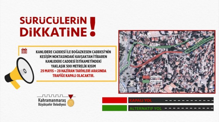 Sürücüler Alternatif Güzergâhlara Yönlendirildi!
