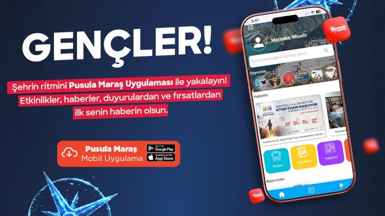 Pusula Maraş Gençlerle Büyüyor; 113 Bini Aşkın Genç Uygulamayı Kullanıyor